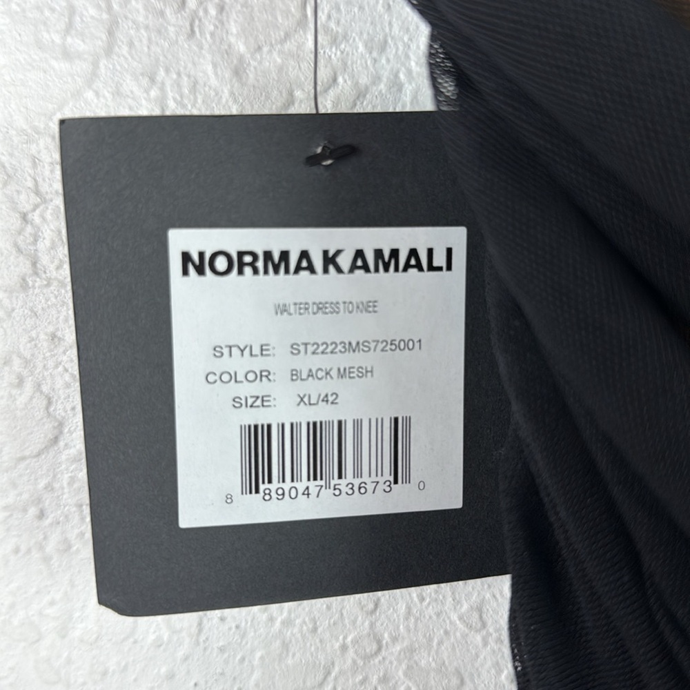 NWT Perfect NORMAKAMALI WALTER DRESS TO KNEE mesh strapless XL - Picture 7 of 13